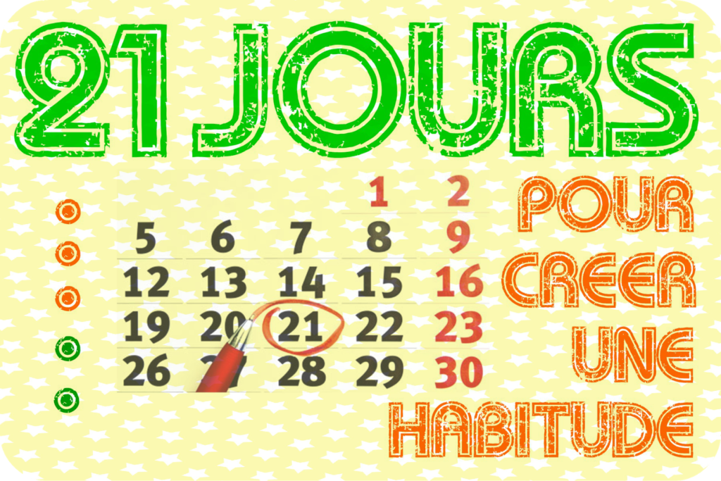 21 jours pour changer ou créer une habitude